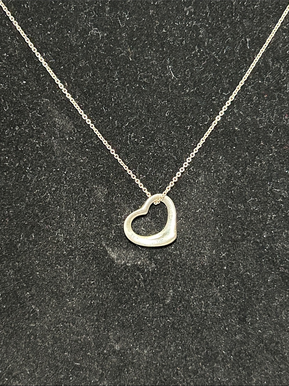437. Tiffany & Co. Open Heart Necklace